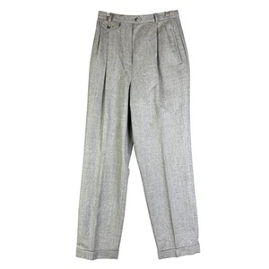 Lauren Ralph Lauren 100% Worsted Wool Pleated Trouser High Waist Women 10 Vintag - Bild 1 von 9