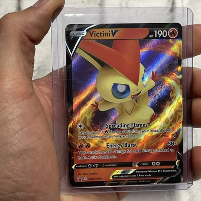 Pokémon Victini V SWSH104 Promo Sword & Shield Promo Pokemon TCG NM/MT Card 2021 - Image 1 of 3
