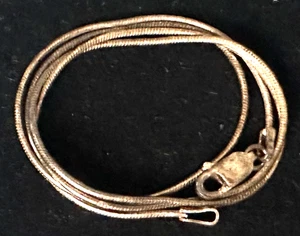 Vintage Necklace MARKED ITALY 925 STERLING SILVER Chain Jewelry lot y - Picture 1 of 5