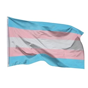 Transgender Pride Flagge Lgbt Fahne Transsexuell Flaggen 90X150cm Fahnen 2 Ösen - Bild 1 von 6