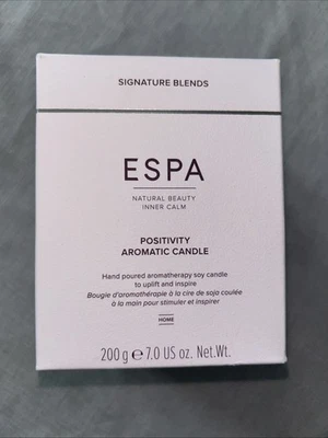 ESPA Signature Blends Positivity Aromatic Candle 200g  “ New In Box  Full Size - Image 1 of 4