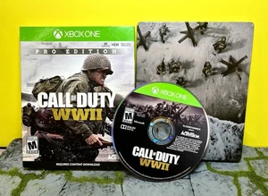 Call of Duty: WWII Pro Edition Steelbook (Xbox One, 2017) mit SAUBEREM Schutzhülle - Bild 1 von 9