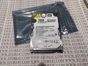 Western Digital nero 750 GB 2,5 computer portatile unità Sata WD7500BPKX-00HPJT0 HH0TJHK - Foto 1 di 4
