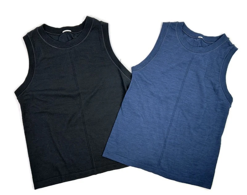 Camiseta sin mangas sin costuras Athleta Ascent para mujer talla mediana lote de 2 capas base Merino Foto 1 de 4