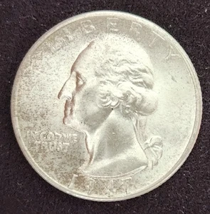 1947 S/S Washington Error Quarter Error RPM-003 HIGH-GRADE TONE - Picture 1 of 12
