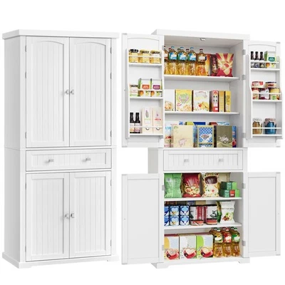 Pantry Cabinet, 71.7-Inch High Freestanding Tall Cupboard Storage Cabinet wit... - Image 1 of 4