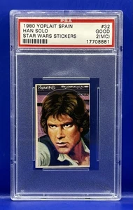 1980 Yoplait Star Wars The Empire Strikes Back Stickers Han Solo #32 PSA 2 Jedi - Picture 1 of 2