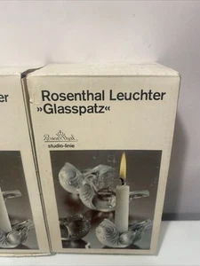 NUEVO DE COLECCIÓN ROSENTHAL GLASS SPARROW CANDELABRO BJORN WIINBLAD GLASSPATZ - Imagen 1 de 6