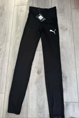 PUMA Boys Base Layer Tights Kids Sports Gym  Running Football Age 15-16 - Image 1 of 4
