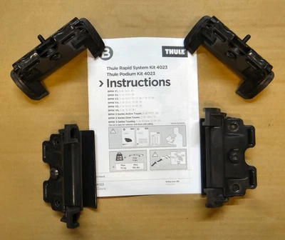 Kit de montaje de barras de techo Thule 4023, BMW X1 X2 X3 X4 X5 X6 X7 IX3 y Tourers - Lista C Foto 1 de 2