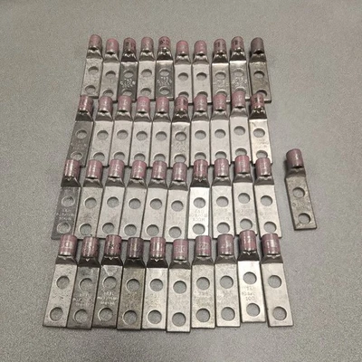 (41) T & B 1/0 100N 3/8 X 1"  Pink Compression Lug W/ Inspection Window - Image 1 of 4