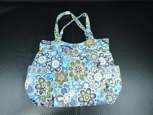 Vera Bradley Schultertasche Handtasche Blaubeerblüten Dorfbewohner nicht mehr produziert  - Bild 1 von 15