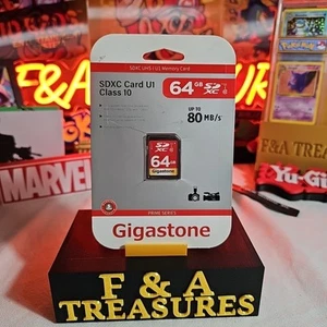 Gigastone 64GB SDXC UHS-I Memory Card U1 Class 10 Prime Series - Picture 1 of 2