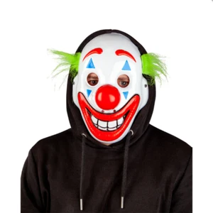 Happy Face Clown Mask Adults Halloween Creepy Clowns Fancy Dess Accessory - Picture 1 of 1