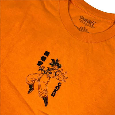 Camiseta Dragonball Z Goku Algodón Manga Corta Naranja • Grande Foto 1 de 4