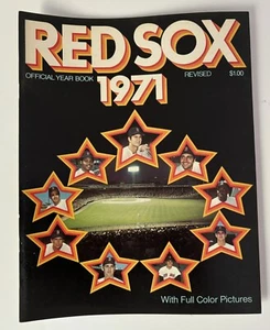 Boston Red Sox 1971 anuario Carl Yastrzemski/Fisk Ex+⚾️ - Imagen 1 de 3