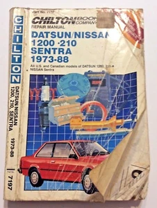 Chilton Datsun Nissan 1200 210 Senta 1973 - 88 manual de reparación de automóviles 7197 - Imagen 1 de 3