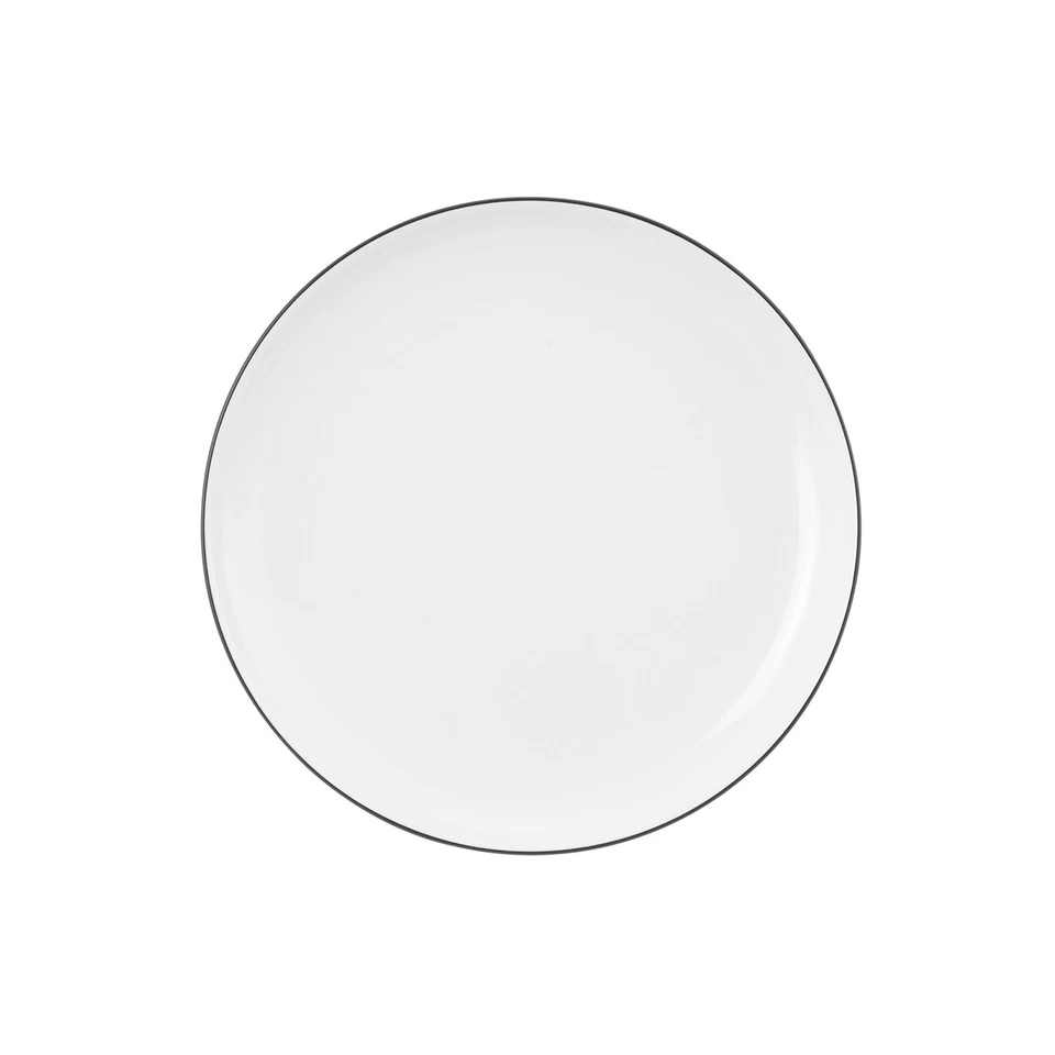 Seltmann Weiden Lido Black Line Brotteller Coup 17 Cm