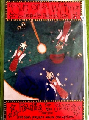 Out on a Whim Reaching for the Stars Tree Skirt Applique Pattern Patrick Lose    - Image 1 of 2