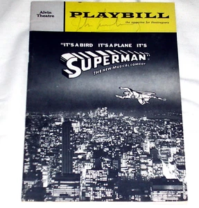 1966 Bob Holiday & Jack Cassidy, SUPERMAN, Playbill, Alvin Theatre, Autograph - Bild 1 von 6