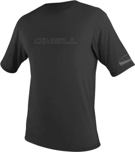 O'NEILL YOUTH BASIC SKINS UPF 50+ SHORT SLEEVE SUN SHIRT BLACK SIZE 10 - Picture 1 of 5