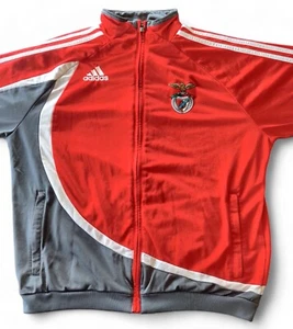 Adidas S.L. Giacca Benfica Training Track | Abbigliamento Sportivo Calcio Vintage Rosso Vintage - Foto 1 di 24