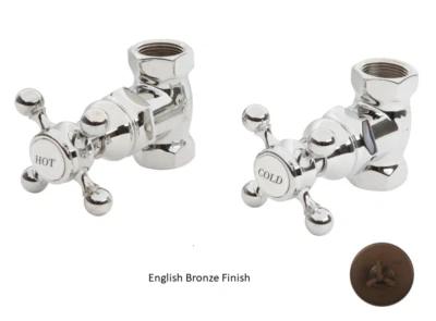 Newport Brass 3-192/07 3/4” Shut off Valves for Tub Filler - English Bronze - Image 1 of 4