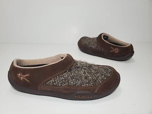 KURU Women's Size 8 Draft Black Mesh Knit Slip On Clog Mule Comfort Slippers - Picture 1 of 9