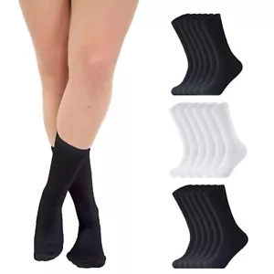 Womens Socks Ladies Cotton Breathable Work Sports Adults UK Size 4-6 Lot - Picture 1 of 7