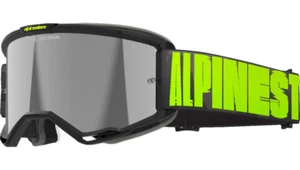 Alpinestars Vision 5 MX  Goggle Charcoal/Yellow/Fluo Mirror Silver Lens - Picture 1 of 4