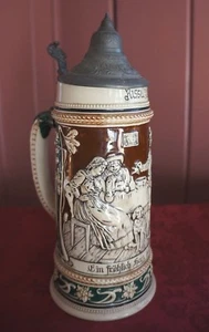 ENCANTADOR DE COLECCIÓN. 1L KISSEL CERVEZA 12" PIEDRA ""EN CORAZÓN ALEGRE CURA TODO DOLOR" - Imagen 1 de 6