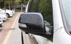 ABS Carbon Fiber Side Mirror Cover Trim for 2010-2019 Toyota FJ150 L/C PRADO  - Picture 1 of 8