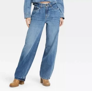 Universal Thread Women's Mid-Rise Baggy Jeans Classic 90's Straight Fit Size 4 - Picture 1 of 8