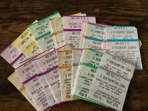 Wölfe Tickets 1986/87 1987/88 1988/89 1989/91 1990/91 1991/92 1992/93 1993/94 - Bild 1 von 98