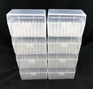 Plastic Ammo Box (Lot of 8) 50 Round, 223 / 5.56, Made in USA, Reloading, SR-50 - Picture 1 of 4