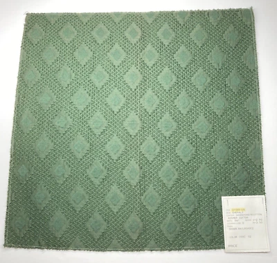 Telas Decorativas Tapicería Muestra 16" Cuadrado Rayón Algodón Texturizado Esmeralda Foto 1 de 4