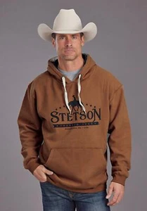 ¡Nuevo! Hombre Naranja STETSON 'FOUNDADO' CABALLO JINETE SUDADERA CON CAPUCHA 5 TALLAS - Imagen 1 de 7