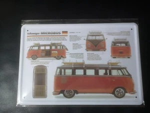 Blechschild Schild 20x30 VW Volkswagen T1 T2 Bulli , Infoschild, Bild, Deko PK3 - Picture 1 of 1