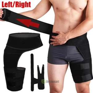 Hip Brace, Sciatica Pain Relief Devices, Thigh Compression Sleeve for Women Men - Picture 1 of 19