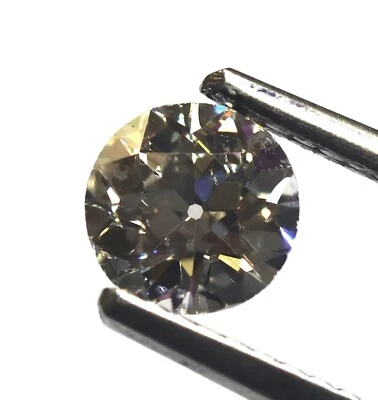 GIA certified loose .57ct I SI2 old European cut round natural diamond estate - Image 1 of 4
