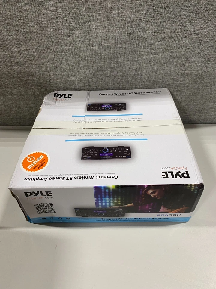 Pyle Home 200 Watt AM/FM AUX/USB Bluetooth Stereo Amplifier System - Image 1 of 1