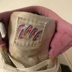 Vintage Girls Nike Flare Baby Shoes 1991 Thailand Pink White Rare 5 - Picture 1 of 12