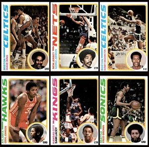 1978-79 Topps Basketball 6 Card Lot (Celtics, Hawks, Nets) - (EX to NM) - Picture 1 of 15