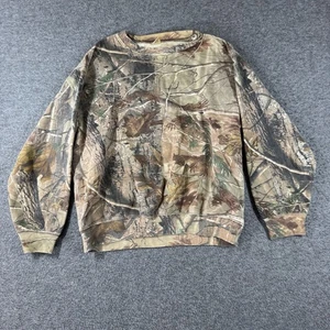 Liberty Realtree Crewneck Sweatshirt Mens Large Camouflage Hunting Camo Gorpcore - Picture 1 of 6