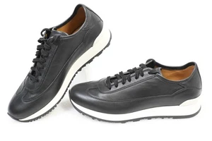 Zapatillas John Lobb Cuero Negro Para Hombre Talla 8 Zapatos 1019 Italia - Imagen 1 de 11
