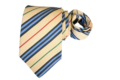 CORBATA HOMBRE BURBERRY AMARILLA/RAYAS Ancho: 3.75" Largo: 59" Foto 1 de 4