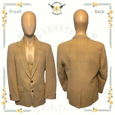 VTG PBM Philadelphia by Dilliard's Camel Hair Sports Coat Mens Sz 42R Tan Jacket - Image 1 of 4