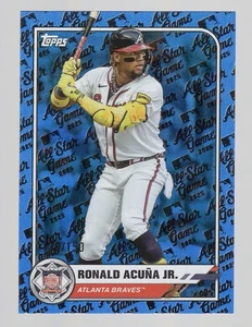 RONALD ACUNA JR 2025 TOPPS ALL-STAR GAME BLUE FOIL #130/150 **BRAVES** #100 - Picture 1 of 2