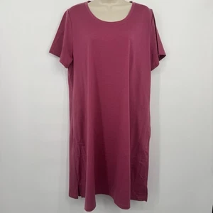 Vestido WoolX Georgie Lana Merino XL Informal Bolsillos de Viaje en Rosa Baya - Imagen 1 de 7