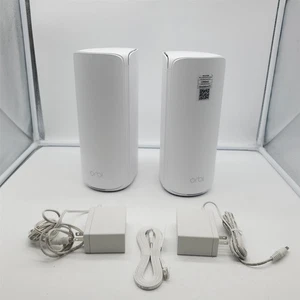 NETGEAR Orbi 870 Series Tri-Band WiFi 7 Mesh System (RBE872) Router + Satellite - Picture 1 of 5